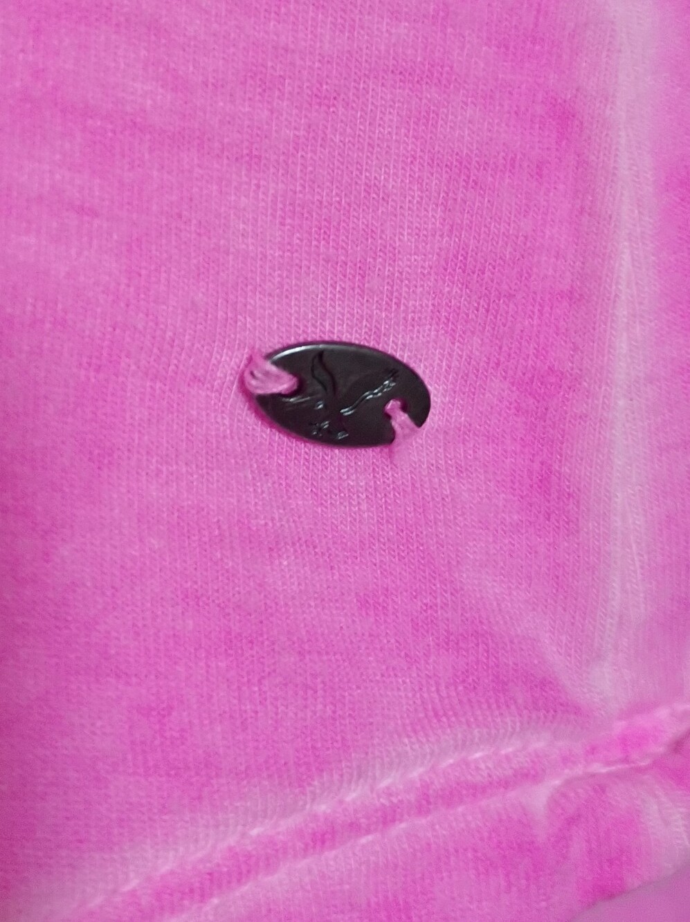 American Eagle Neon Pink 3/4 Sleeve Scoop Neck Top - Picture 4 of 6